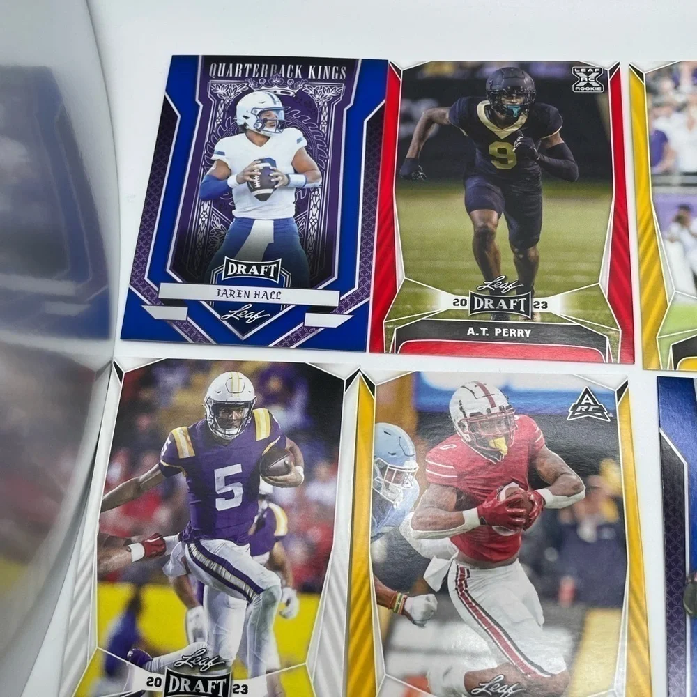 NFL FOOTBALL DRAFT CARDS- 10 Cards